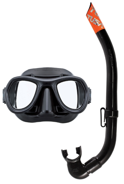 Bild von TUSA Sport Panthes Schnorchelset, Maske und Schnorchel in schwarz