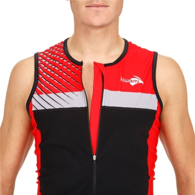 Bild von KiWAMi Prima 2 Triathlon Top - schwarz/rot