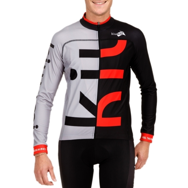 Bild von KiWAMi Radjacke Peyresourde - schwarz/grau/weiß