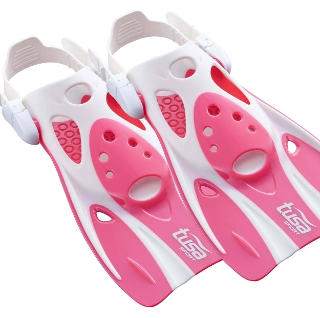 Bild von TUSA Sport Reisekurzflosse, pink/weiß