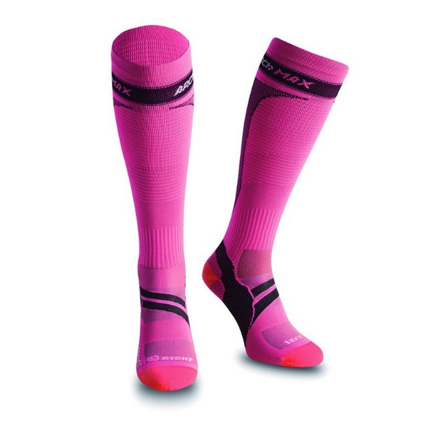Bild von ARCh MAX UNGRAVITY ULTRALIGHT, ATMUNGSAKTIVE LAUFSOCKE LANGER SCHAFT - PINK