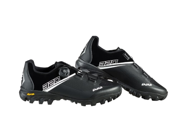 Bild von EASSUN Mod. 320/Vibram MTB-Radschuhe, Vibram-Sohle, schwarz-weiß