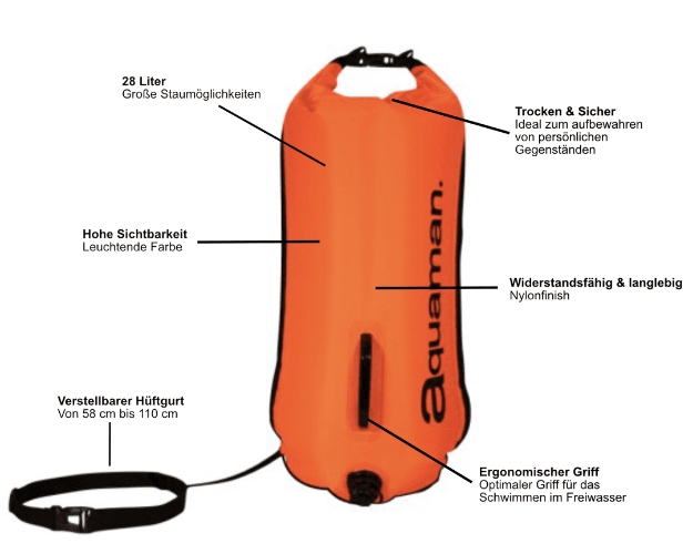 Bild von aquaman Schwimm-Boje, Fassungsvermögen 28 L